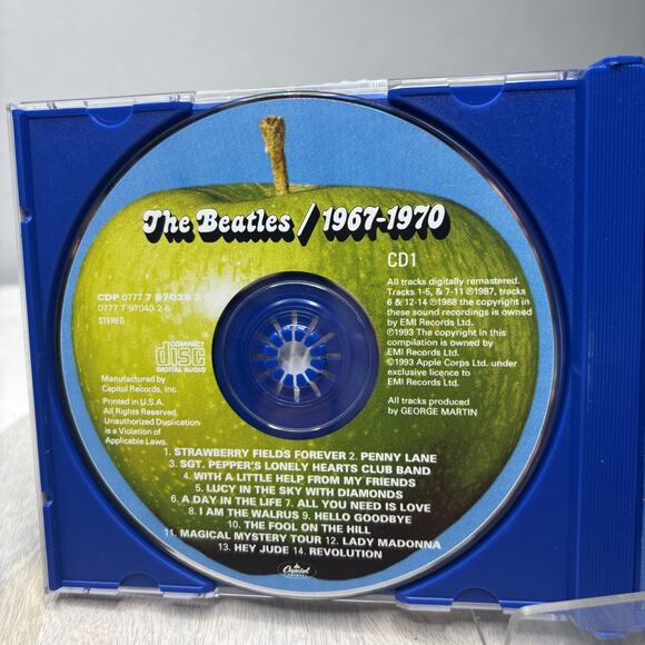 The Beatles – 1967–1970 “Blue Album” 2 CD Compilation Apple Records - Picture 4 of 6